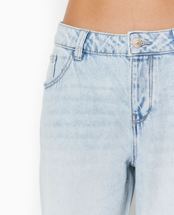 Jean wide taille basse bleu clair - Pimkie