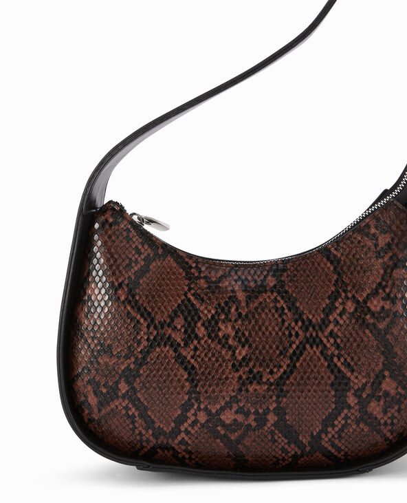 Sac bi-matière porté épaule noir - Pimkie