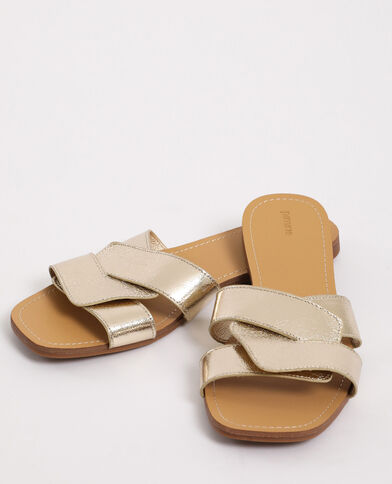 Sandales plates doré - Pimkie