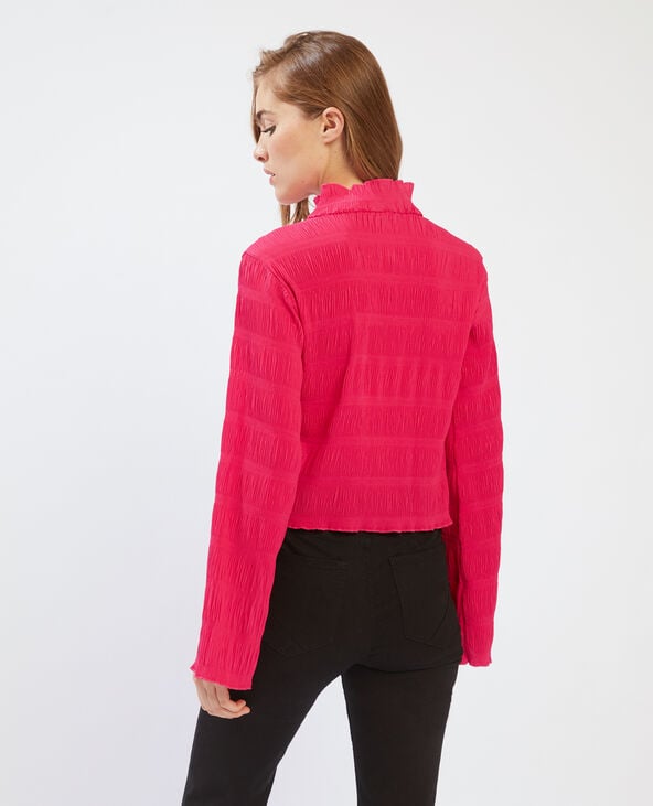 Top effet plissé rose fuchsia - Pimkie