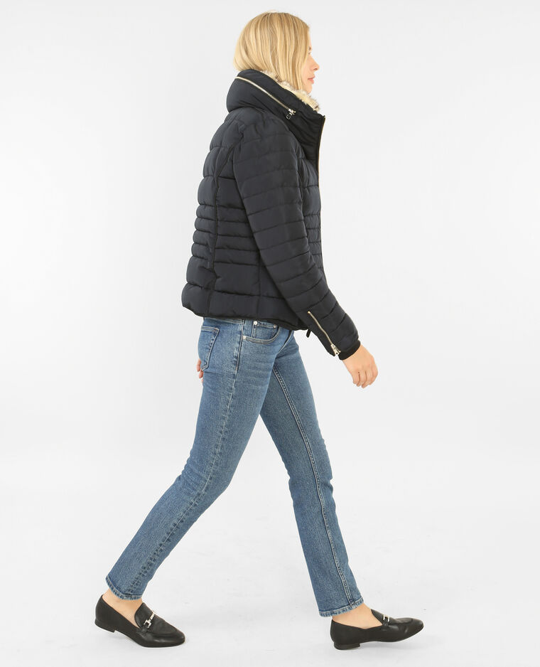 Doudoune col montant bleu marine - Pimkie