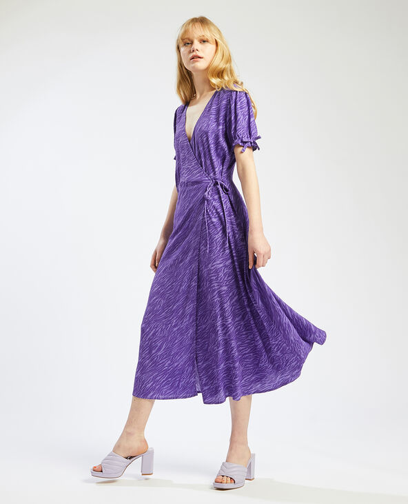 Robe longue cache-coeur violet - Pimkie