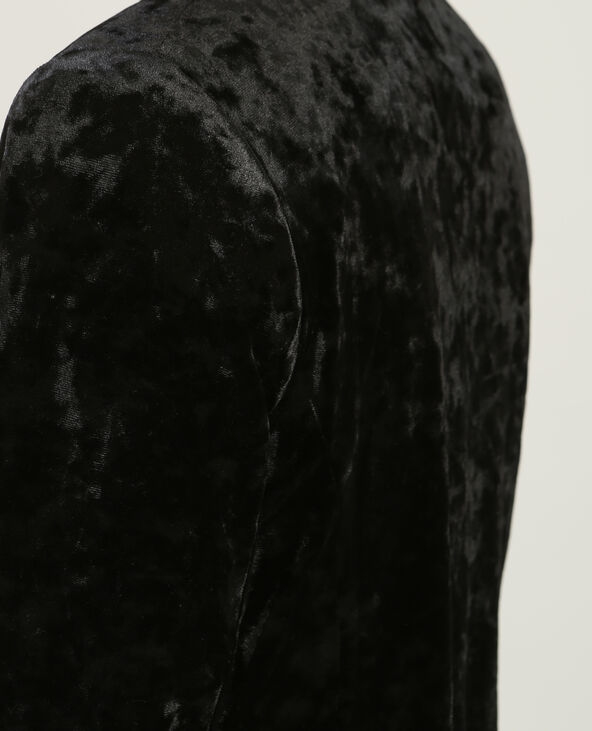 Veste blazer velours noir - Pimkie