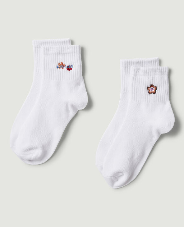 Lot de 2 paires de chaussettes écru - Pimkie