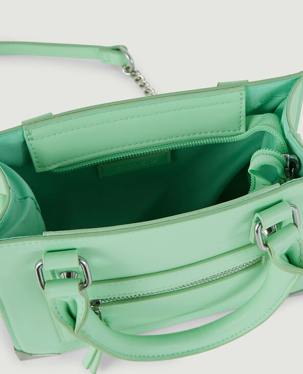 Sac boxy avec chaîne vert anis - Pimkie