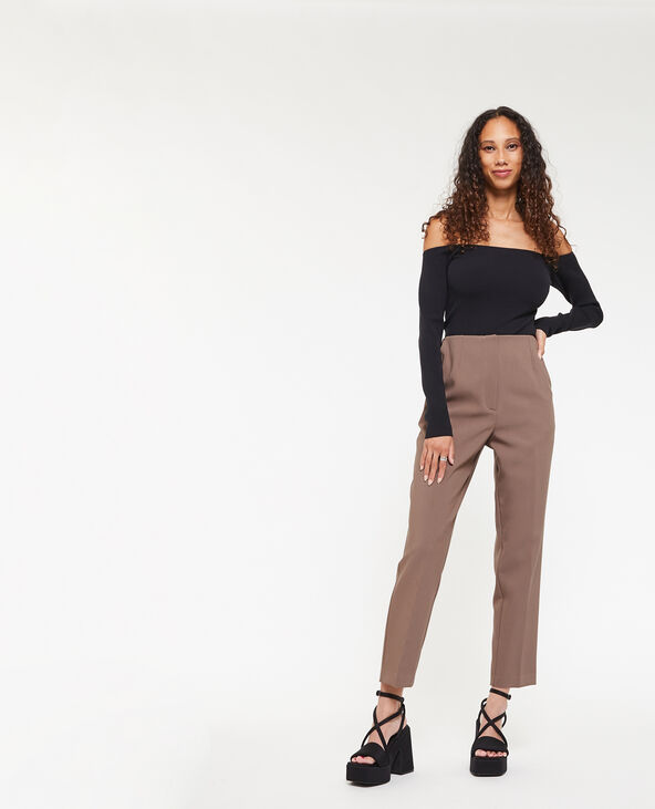 Pantalon cigarette taupe - Pimkie