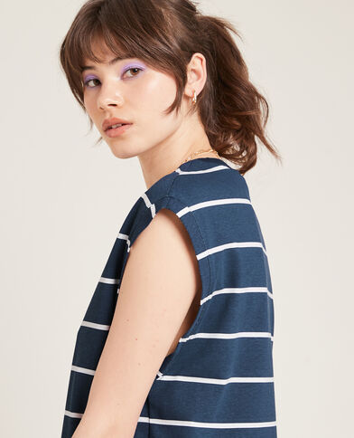 T-shirt sans manches bleu marine - Pimkie