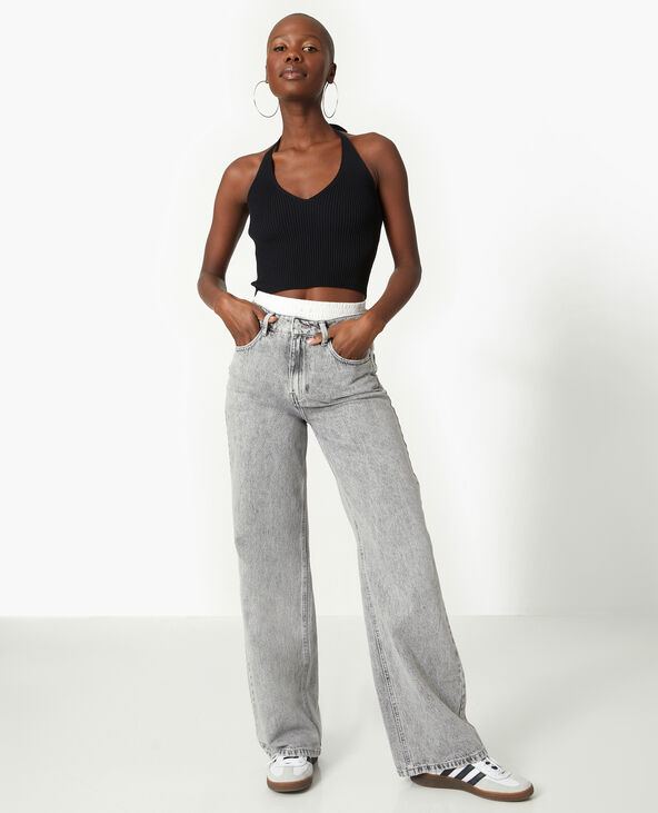 Jean wide loose gris clair - Pimkie