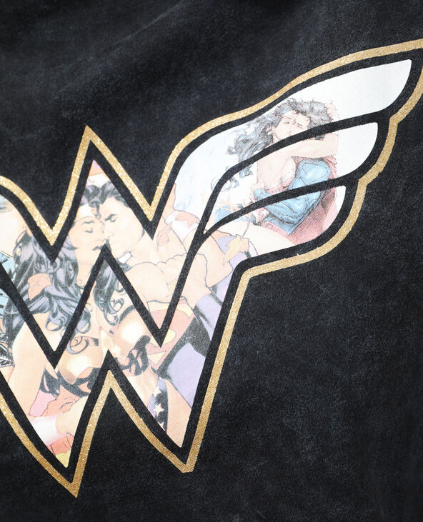 T-shirt à épaulettes Wonder Woman gris foncé - Pimkie