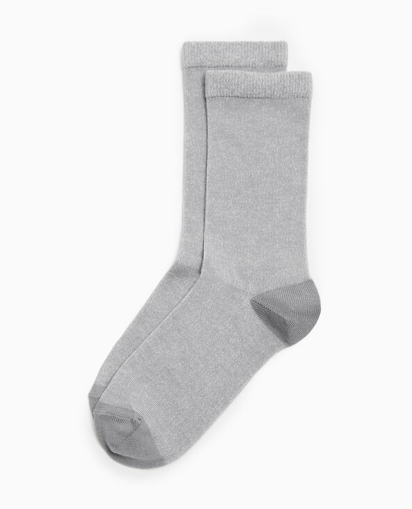 Chaussettes en maille chinée écru - Pimkie