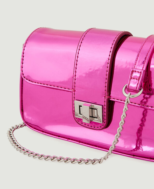 Petit sac boxy effet miroir rose fuchsia - Pimkie