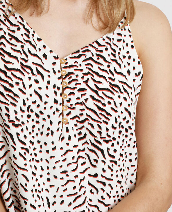 Robe imprimé animal blanc - Pimkie