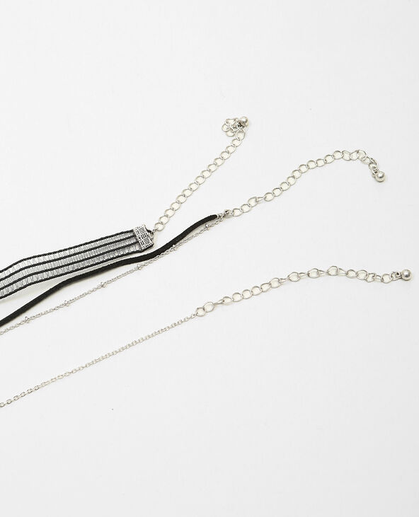 Set de colliers choker argenté - Pimkie