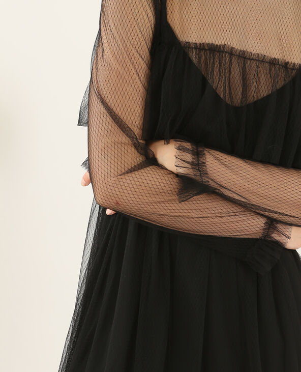 Robe 2 en 1 en tulle noir - Pimkie