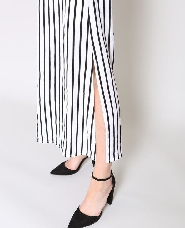 Robe longue à rayures écru - Pimkie