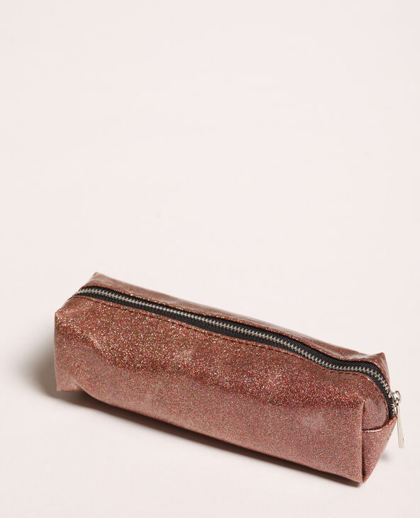 Trousse pailletée corail - Pimkie