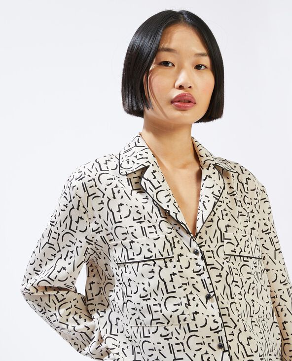 Chemise esprit pyjama blanc - Pimkie