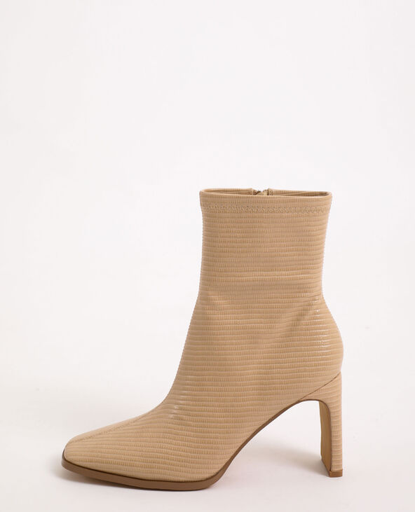 Bottines talons beige 2025