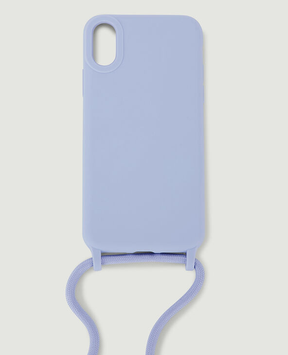 Coque iPhone avec bandoulière lilas - Pimkie