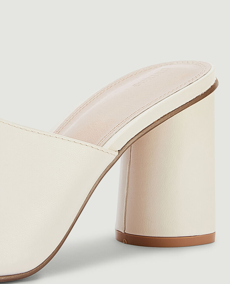 Mules à talon blanc - Pimkie