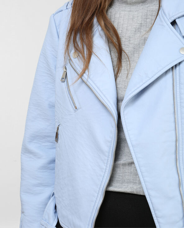 Veste biker bleu - Pimkie