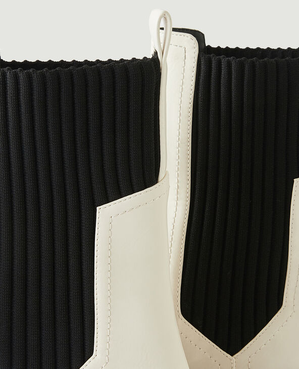 Bottines Chelsea blanc - Pimkie