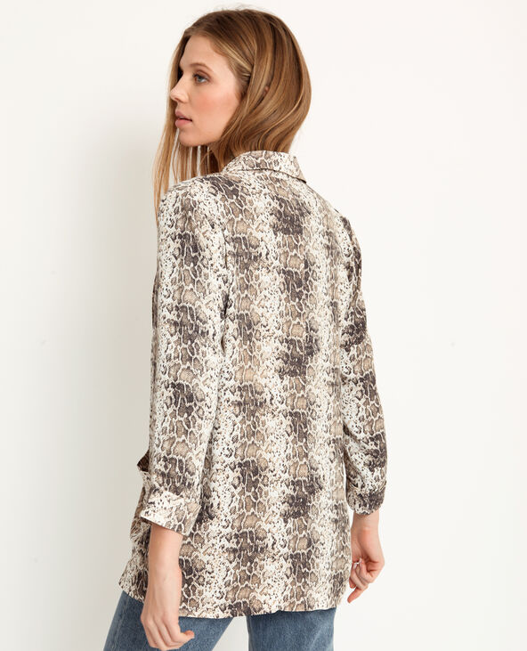 Blazer fluide python doré - Pimkie
