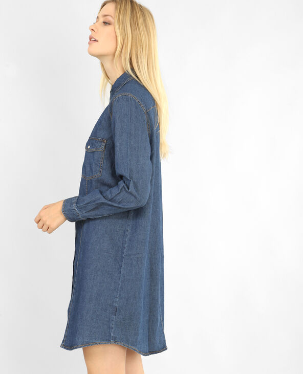 Robe chemise jean bleu - Pimkie