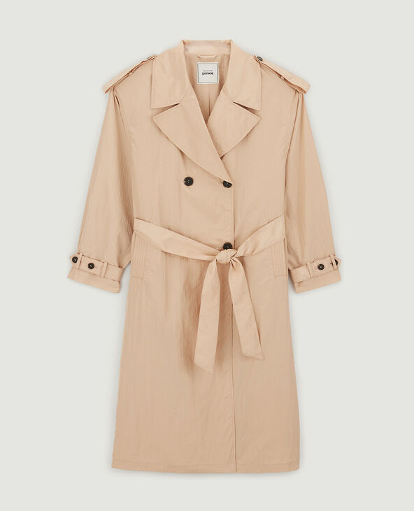 Trench long oversize doré - Pimkie