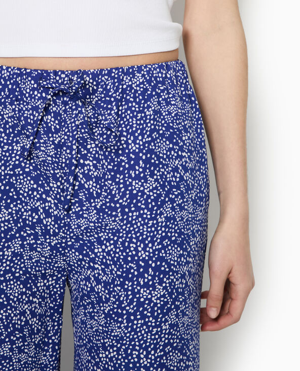 Pantalon large et fluide bleu électrique - Pimkie