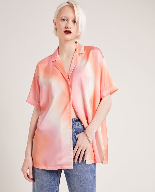 Chemise fluide tie and dye orange - Pimkie