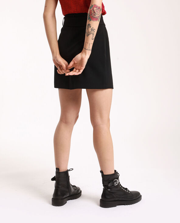Jupe à ceinture noir - Pimkie