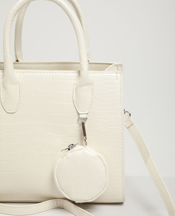 Sac à main croco rose clair - Pimkie