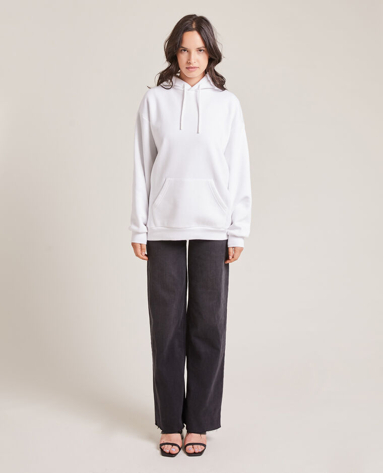Sweat capuche blanc - Pimkie