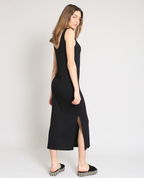 Robe longue moulante noir - Pimkie