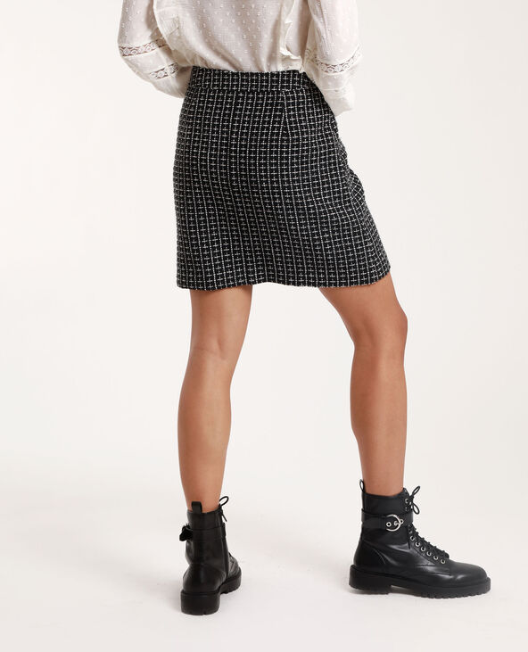 Jupe en tweed noir - Pimkie