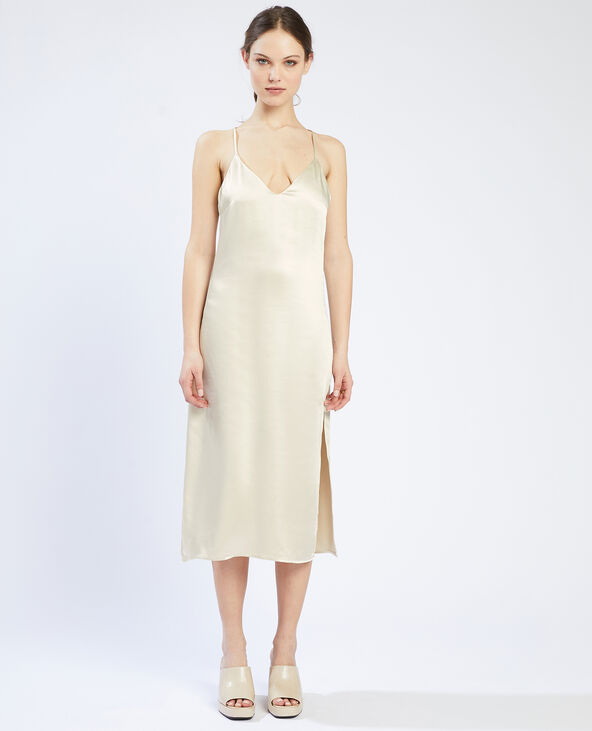 Robe longue satinee