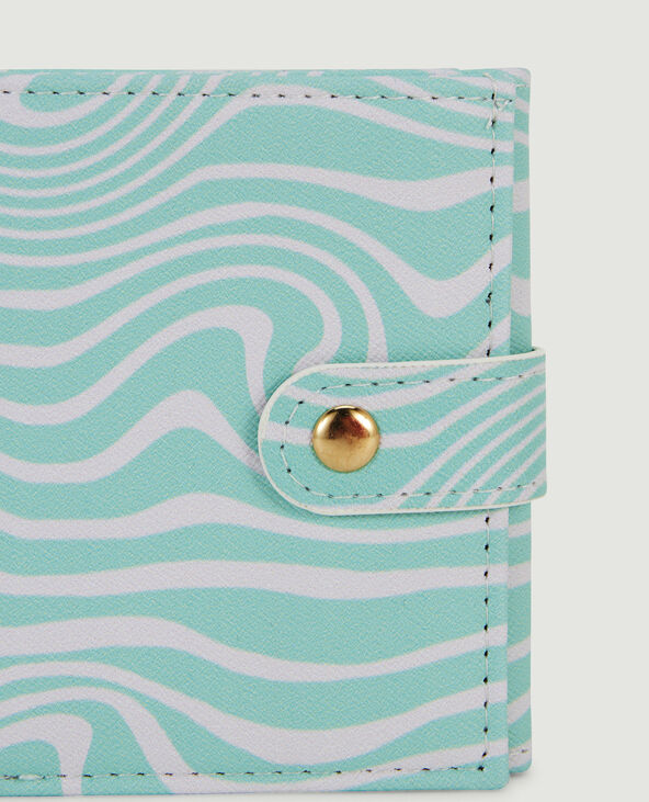 Porte-monnaie motif vagues vert clair - Pimkie
