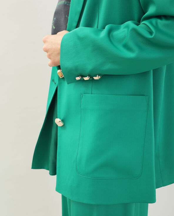 Veste longue vert foncé - Pimkie