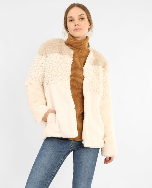 Manteau fausse fourrure