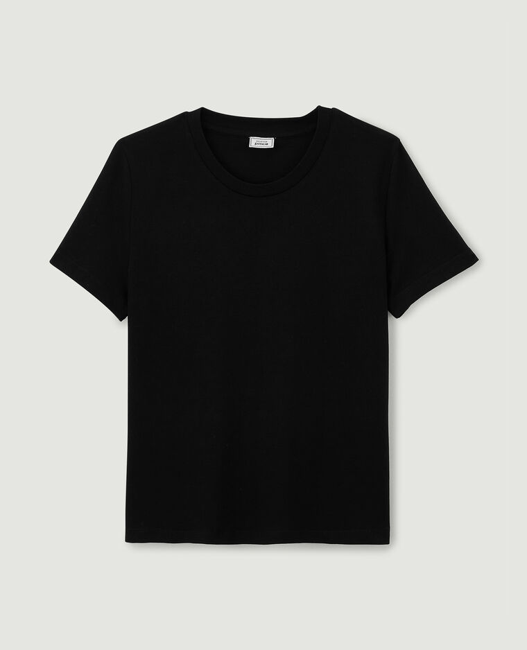 T-shirt basique col rond noir - Pimkie