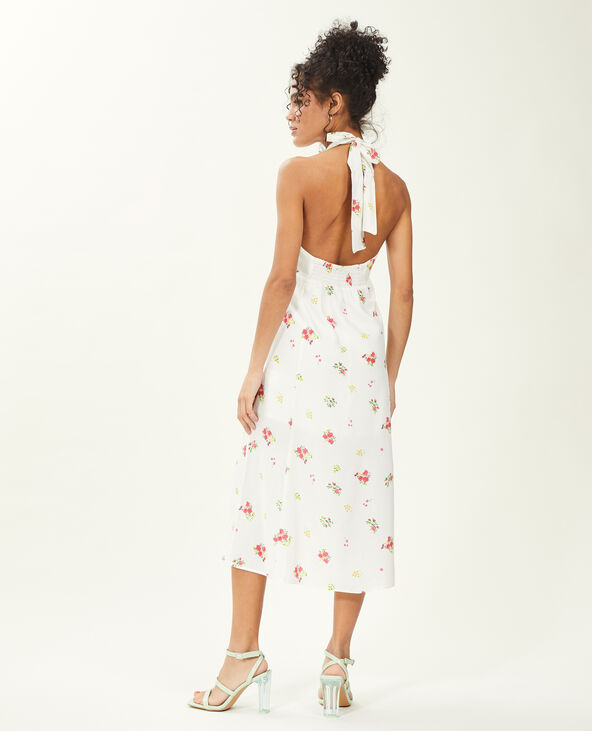 Robe midi dos-nu blanc - Pimkie