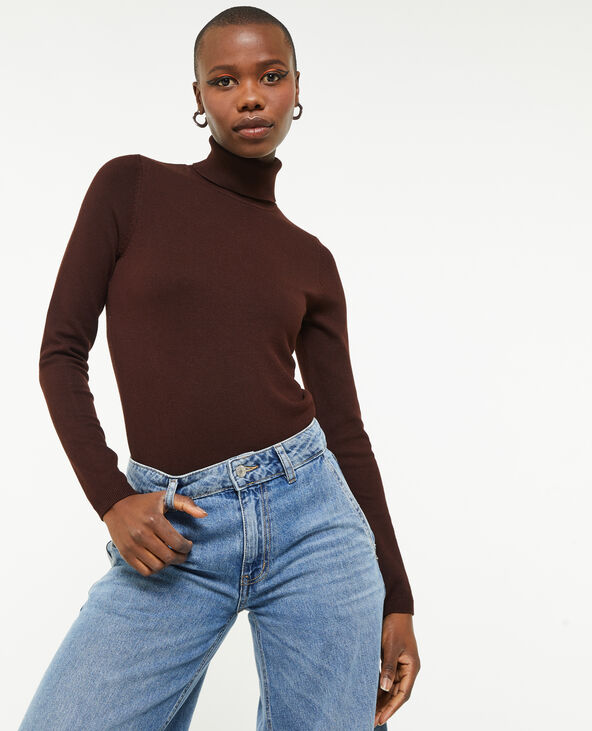 Pull à col roulé marron - Pimkie