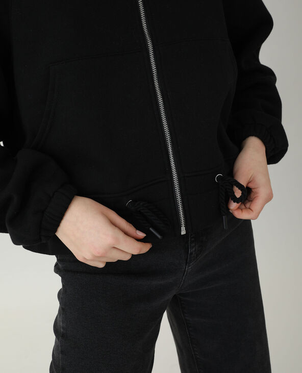 Veste à capuche noir - Pimkie
