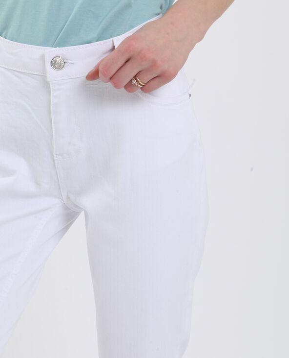 Jean straight mid waist blanc - Pimkie