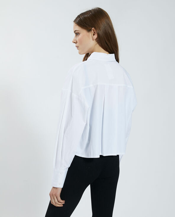 Chemise cropped blanc - Pimkie