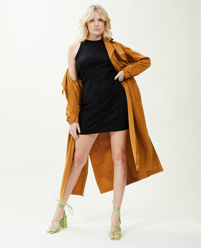 Robe débardeur maille côtelée noir - Pimkie