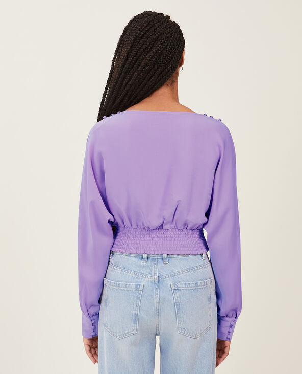 Blouse avec manches chauve-souris violet - Pimkie