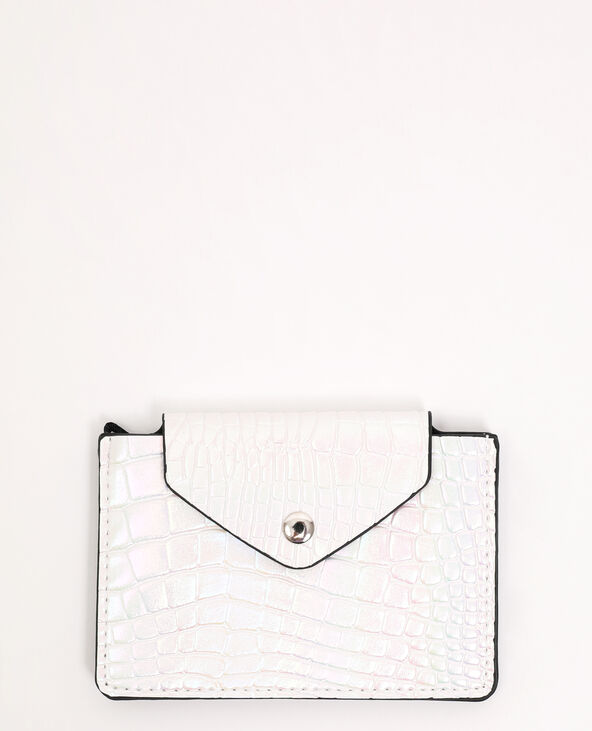 Porte-monnaie simili cuir blanc - Pimkie