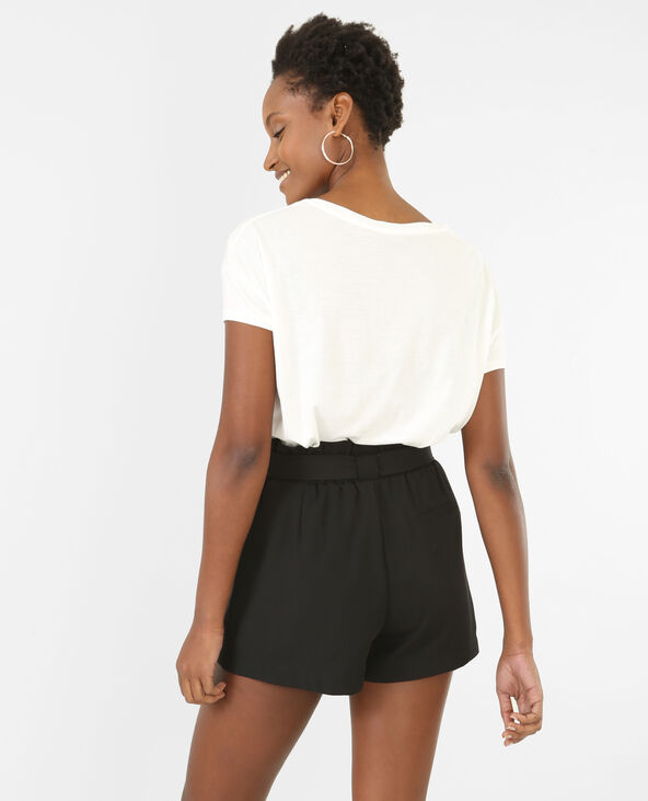 T-shirt poche brodé blanc - Pimkie